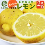 ［ご家庭用訳あり］ 紀州有田産レモン 2.5kg［2027年3月上旬以降発送］［先行予約］AN047