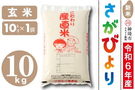 【令和6年産 新米】さがびより 玄米 10kg【米 お米 コメ 玄米 10kg おいしい ランキング 人気 国産 ブランド 地元農家】(H061372)