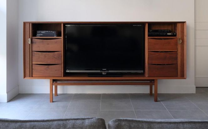 【FILE FURNITURE WORKS】キャビネット＜TV CABINET＞［ 京都 家具 インテリア テレビ 棚  おしゃれ 人気 おすすめ 国産 職人 一点もの オーダー 東京 田園調布 ショールーム 通販 送料無料 ふるさと納税  ］ 261009_B-UK19
