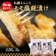 和豚 もちぶた モモ 塩糀漬け 120g × 5枚 もち豚 豚肉 ポーク お肉 肉 豚 ぶた ブタ ロース もも肉 精肉 加工肉 アウトドア