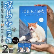 深島ねこ図鑑vol.3 (2冊) 猫 ねこ 写真集 本 雑誌 書籍 深島 猫の島 グッズ 大分県 佐伯市 【HD239】【さいき本舗 城下堂】