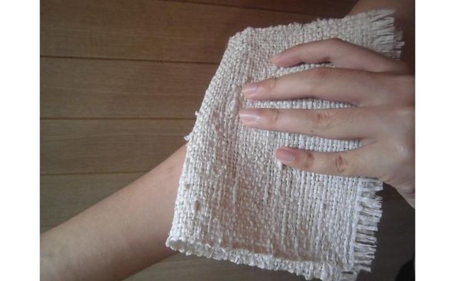 肌にやさしいシルク100％「きびそタオル2枚組セット」 日用品 新潟 