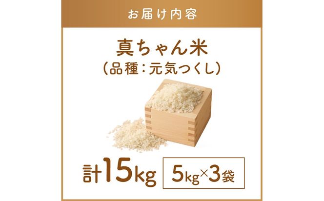 【E4-009】【令和8年産】農薬・化学肥料不使用 真ちゃん米 15kg