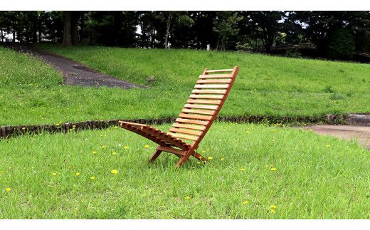 《 受注生産 》 天然木 ハイバック チェア 1脚 【 小 】 組み立て式 木製 デッキチェア インテリア アウトドア キャンプ テラス 庭 家具 日用品 椅子 イス 収納 省スペース [DP002us]