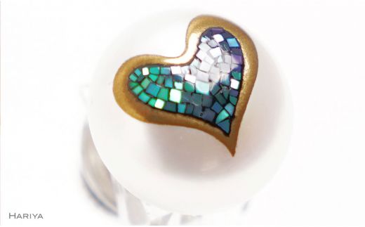 ハート蒔絵 マベパールピンブローチ 桐箱付き 蒔絵 漆 マベパール ハート ハート型  ピンブローチ アクセサリー ギフト 伝統工芸 工芸品 国産 日本製 復興 震災 コロナ 能登半島地震復興支援 北陸新幹線 F6P-1704
