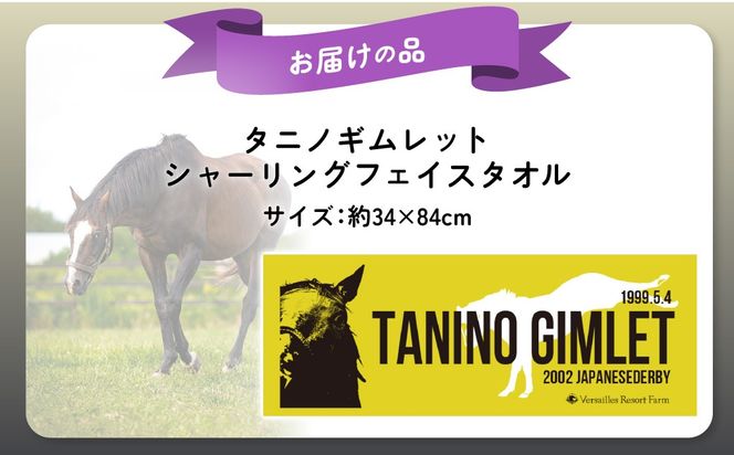 【破壊神タニノギムレット】シャーリングフェイスタオル BRTV109