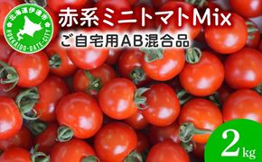 ＜先行予約＞赤系ミニトマトMix(たっぷり2kg)｜北海道 伊達市 野菜 新鮮 ふるさと納税 送料無料【ffk-004】