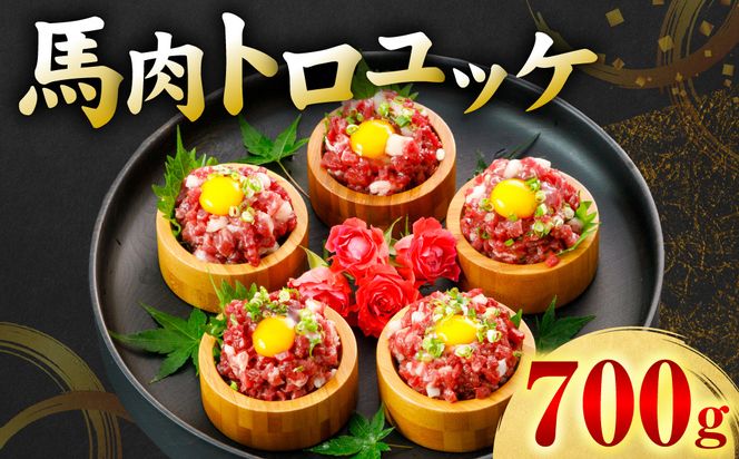 馬肉 トロユッケ 700g （50g×14パック） 馬肉 ユッケ ゆっけ トロ ヘルシー おつまみ 晩酌 丼 サラダ 冷凍 熊本県 八代市