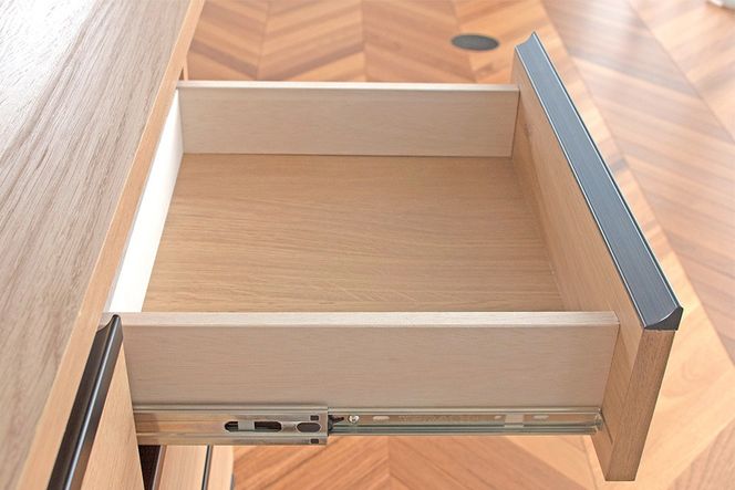 ムルート 80 スリムキャビネット NA【ナチュラル 完成品 薄型 収納家具 省スペース カウンター下】(H062391)