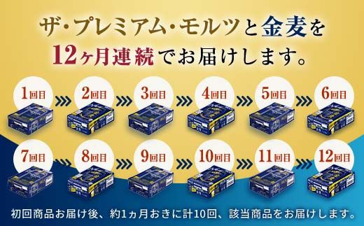 FK7-0469_【プレモル・金麦交互12回お届け便】 《サントリー ザ・プレミアム・モルツ350ml×1ケース（24缶）》《サントリー 金麦350ml×1ケース（24缶）》熊本県 嘉島町 ビール