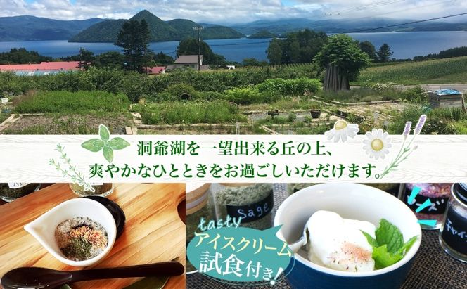 北海道 摘みたて ハーブソルト 作り 2枚 体験 ハーブ ソルト 塩 岩塩 調味料 調味塩 オリジナル ハーブ畑 天然 乾燥ハーブ ドライハーブ 料理 ハーバルランチ 送料無料 洞爺湖 