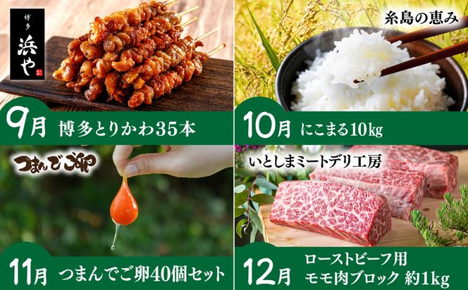 【全12回定期便】糸島まるごとおたのしみ便　寄附額30万円コース（毎月3-4人前）/ 糸島市[AAH018]