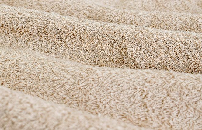 G2044 【スピード発送】毛羽落ち軽減！フェイスタオル6枚ベージュ