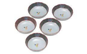 九谷焼　4号小鉢揃 うさぎ　a01 食器 キッチン雑貨 キッチンアイテム 雑貨 小物 お皿 小皿 食卓 テーブルコーディネート 