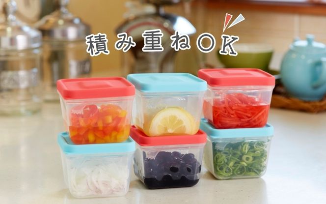 【便利グッズ】ふたがトングになる保存容器 4個セット smkd0001