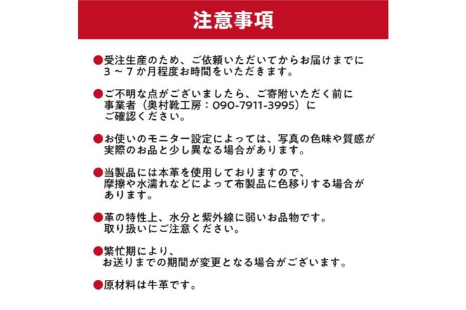 靴職人が作るセミオーダー靴（婦人）　【0062-017】