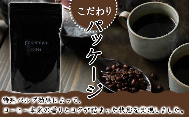 焙煎職人こだわりのコーヒー【豆】250g 小分けパック(ジッパー・バルブ付) ※中深煎り※ポスト投函_LA-3303