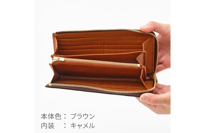 SOMES 長財布 LF束入れ (ブラウン) WF-22 [ソメスサドル 北海道 砂川市 12260675-b] ソメス 財布 ウォレット さいふ サイフ メンズ レディース 本革 革 革製品 革財布 レザー ファスナー