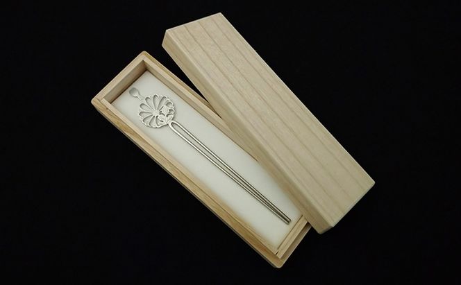 かんざし 平打ち簪 菊 かざり工芸三浦 髪飾り ヘアアクセサリー 和装 普段使い アクセサリー 民芸品 工芸品 伝統工芸品 おしゃれ かわいい 東京 東京都 墨田区