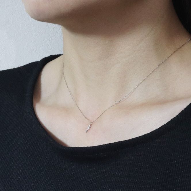 プラチナ 0.04ct ダイヤモンドペンダント　BQ-165