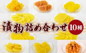 ＜漬物詰め合わせ 10種セット＞翌月末迄に順次出荷【 漬け物 詰め合わせ 食べ比べ セット 加工品 国産 沢庵 たくあん 大根 しそ味 ごはん ご飯のお供 お茶漬け 付け合わせ 】【b0917_kn】