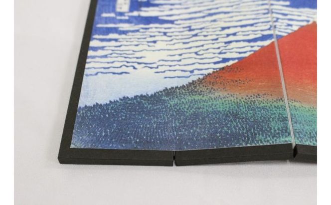 浮世絵図屏風 冨嶽三十六景 凱風快晴 葛飾北斎 インテリア 飾り 和風 アート 4曲 浮世絵 屏風 墨田区 東京都 卓上