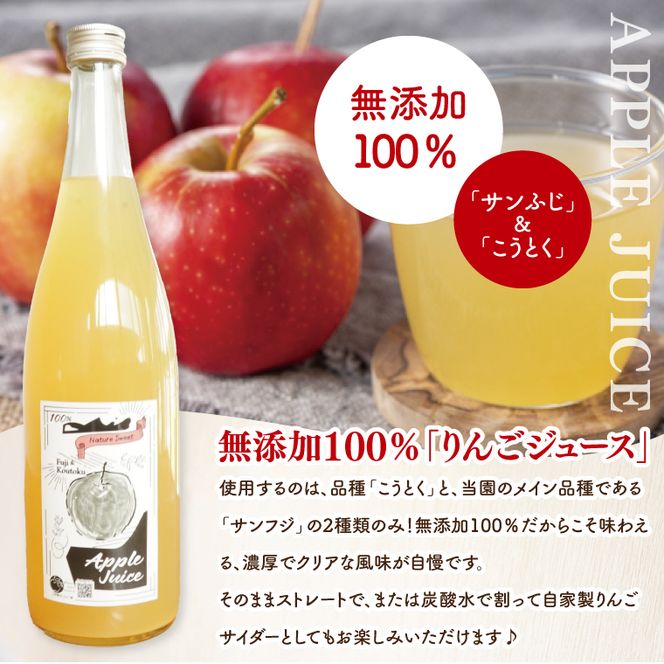 三村観光りんご園が誇る奥久慈りんご尽くしセット（ジュース720ml×2本・林檎香茶1袋・チップス1袋）｜茨城県 大子町 林檎 旬 果物 フルーツ 果実 果汁 ギフト 贈答 セット(BX007)