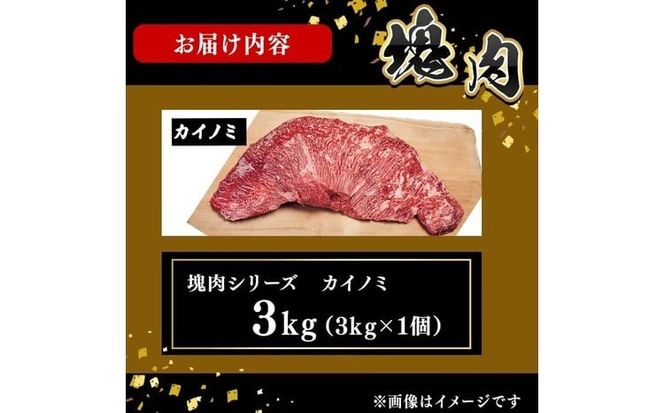 塊肉シリーズ カイノミ 計3kg(3kg×1個) wa67-001