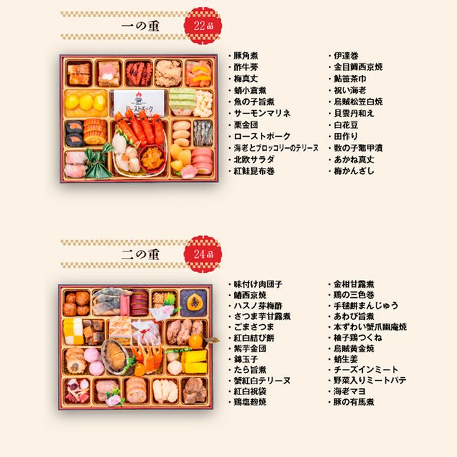 千賀屋謹製 2027年 迎春おせち料理「千富士」和風三段重 6～7人前 全72品 冷蔵 ［035S06］ 