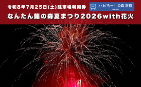 なんたん龍の森夏まつり2026with花火 駐車場利用券