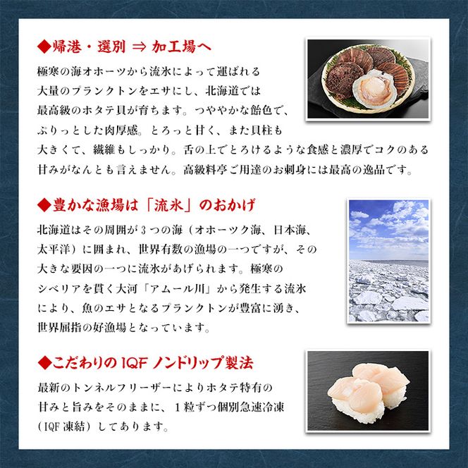 28-49 【甲羅組】ほたて貝柱 中型サイズ １ｋｇ
