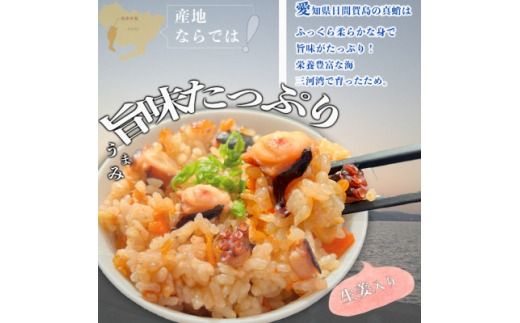 岬だよりの日間賀島産たこで作る 無添加の本格タコ飯の素 2合炊き6袋セット