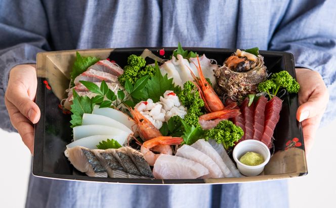 新鮮なお魚を捌いた日に冷蔵で発送！お刺身セット 約2人前 3回定期便（1月、5月、9月） / 刺身 盛り合わせ 新鮮 冷蔵 お刺身 セット 寿司ネタ お寿司 お魚 刺身盛り合わせ【城崎温泉 おけしょう鮮魚】【お電話で希望の配送日時を確認しますので受取安心】