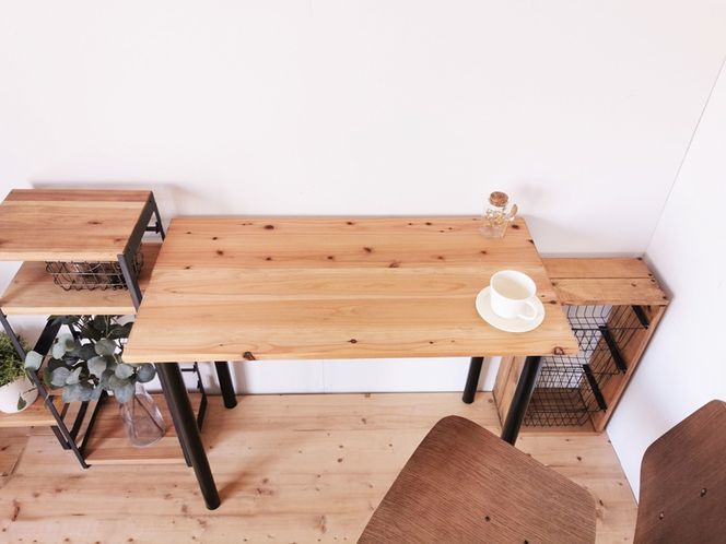 無垢材 デスク組立 工具不要 ワークデスク 900×450｜新星金属製作所 大阪府 守口市 テーブル ワークデスク リモート リビング 子供部屋 新生活 引っ越し [2487]