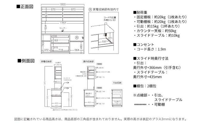 キッチンボード RLH-1802R  [No.1275]