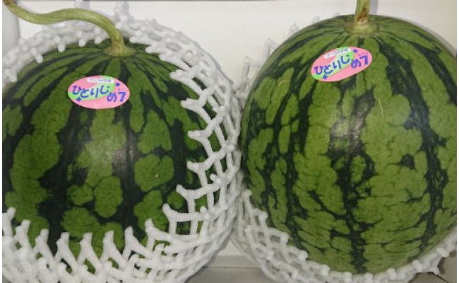 【産地直送】和歌山産小玉すいか「ひとりじめ7(セブン)」2玉入り 3.5kg以上 