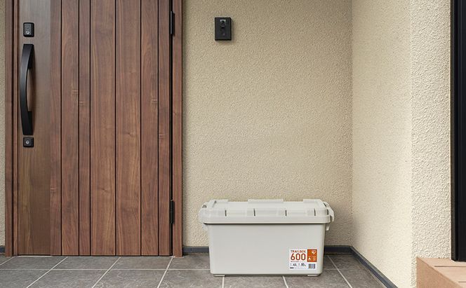 収納ボックス 44L 収納ケース TRAILBOX600 TRB-600 ホワイトアッシュ アイリスオーヤマ コンテナボックス 蓋付き ストッカー バックル付き アウトドア キャンプ レジャー 車用 ボックス 工具 屋外 防災 雑貨 日用品 備蓄用 