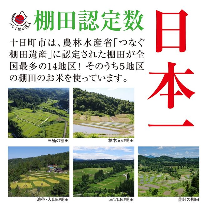 【令和8年産 先行予約】【定期便／全4回】無洗米2kg　新潟県十日町市魚沼産コシヒカリ「つなぐ棚田米」 米 こしひかり 無洗米 定期 十日町市