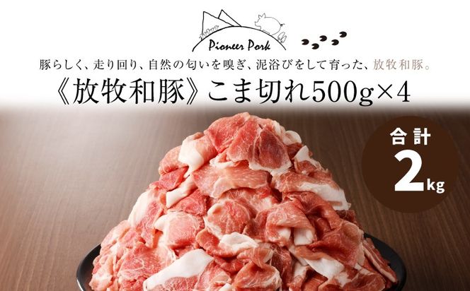 ≪放牧和豚≫　こま切れ 500g×4 【合計2kg】 K26_0024_1