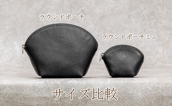 本革 ラウンドミニポーチ 日本製 レザー 革製品 小銭入れ コインケース 小物 収納 Liete vivid 選べるカラー ブラック オーク オレンジ イエロー ネイビー オリーブ