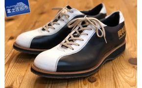 【岡本屋×光織物】吉田の織物とレザーで仕立てたFUJIYAMAスニーカー 岡本屋ロゴマーク