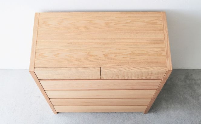 ハイチェスト 木製 オーク材 幅88×奥行43×高さ109 cm チェスト 5段 タンス 収納棚 棚 秋山木工 秋山木工株式会社 国産 静岡県 藤枝市