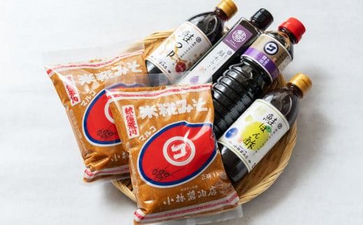 A4139 蔵元直送！一年熟成の特製味噌＆醤油5種 6品セット 