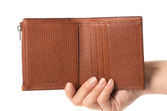 SOMES 二つ折り財布 （ブラウン）GL-10 [ソメスサドル 北海道 砂川市 12260817-b] ソメス 財布 メンズ レディース 二つ折り 二つ折 2つ折り 本革 革 革製品 レザー ウォレット サイフ さいふ somes saddle