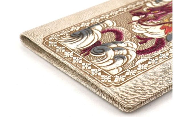 ケース パーソナルホルダー 龍 ワイン 文庫屋大関 ポーチ 通帳ケース 通帳入れ カードケース パスケース  カード  通帳 収納 収納ポーチ 保管ケース 本革 革 皮革 工芸品 工芸 雑貨 和柄 和 日本製 東京