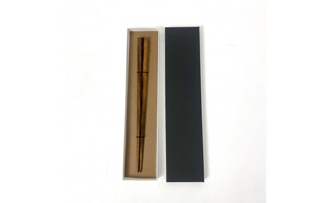 【23.5ｃｍ】黒柿 八角箸 大 漆塗り 322032_BG039VC01
