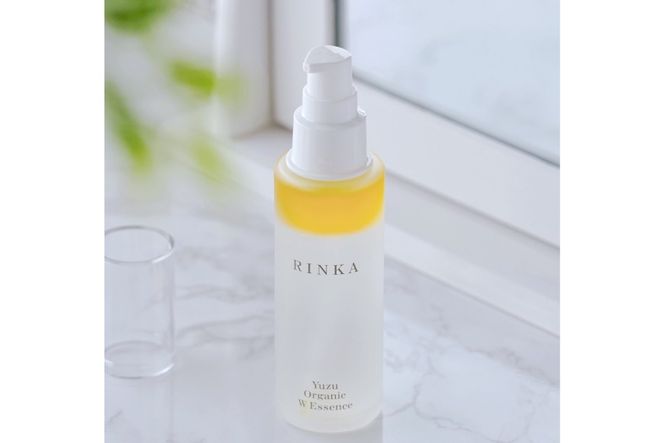 美容液 ユズ オーガニック ダブルエッセンス 60mL 1本 RINKA [ABCオーガニック 埼玉県 小川町 295] Rinka リンカ オーガニックコスメ コスメ スキンケア フェイスケア ゆず 柚子 二層式美容液