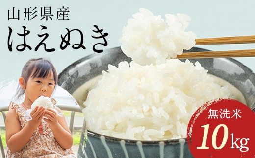FYN2-130 【4月後半発送】令和7年産 山形県産 はえぬき 10kg 2025年 お米 米 米米 ごはん ご飯 白米 国産 ブランド米 節水 時短 冷めてもおいしい お取り寄せ 食品 山形県 西川町 月山