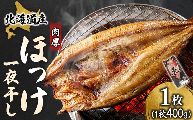 北海道産 ほっけ一夜干し（400～449g）×1枚 ｜ 釧路町の匠が贈る 北の至宝 ホッケ 干物 焼魚 焼き魚 白身魚 セット ひもの 魚干物 一人暮らし セット おかず 冷凍 スピード発送 すぐ届く 魚介類 海鮮 絶品 人気 ヒロセ すぐ発送 北海道 釧路町 釧路超 特産品