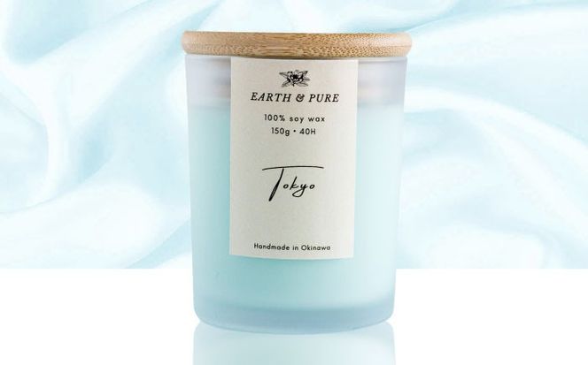 フレグランスキャンドル 『東京』 キャンドル おしゃれ ルームフレグランス アロマキャンドル ギフト 沖縄市 / Earth & Pure[BCDJ002]